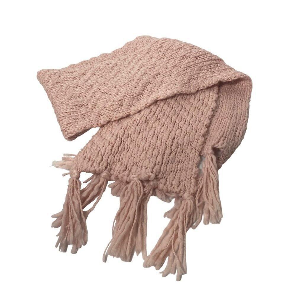 29 PALMS Women's Scarf, Soft Pink, 100% Acrylic, 68" Length + Fringe